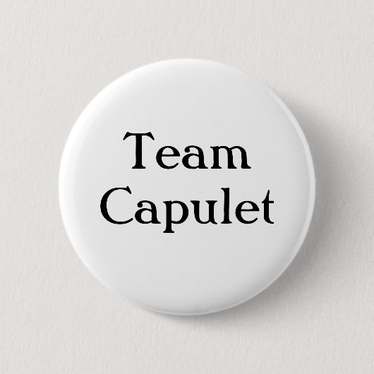 "Team Capulet"-Button Ronde Button 5,7 Cm (Voorkant)