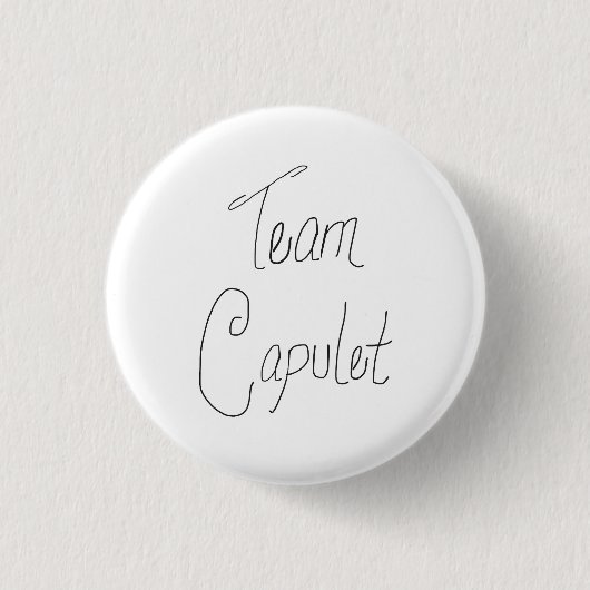 Team Capulet-pin Ronde Button 3,2 Cm (Voorkant)