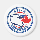 Team Capybara Magnet (Voorkant)