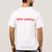 Team Carole Cancer Walk Shirt (Achterkant)