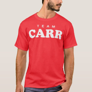 Team Carr Gepersonaliseerde Achternaam Bruid Bruid T-shirt