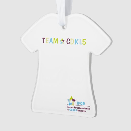 Team CDKL5 T-Shirt Ornament (voorkant)