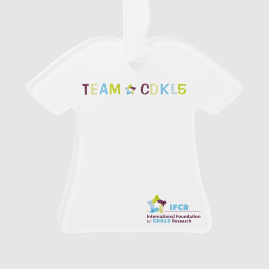 Team CDKL5 T-Shirt Ornament (voorkant)