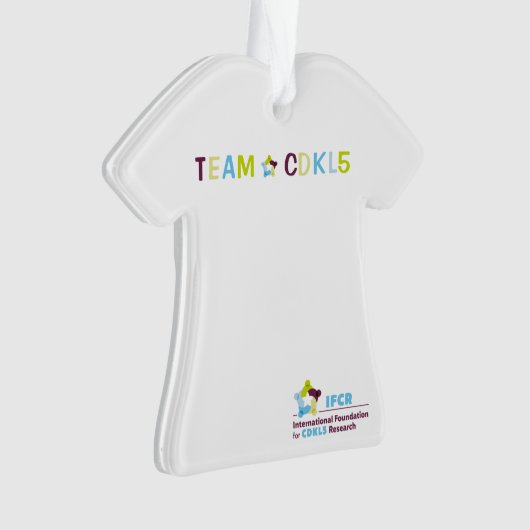 Team CDKL5 T-Shirt Ornament (voorkant)