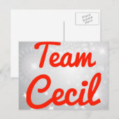 Team Cecil Briefkaart (Voorkant / Achterkant)