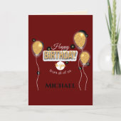 Team Celebration Happy Birthday Kaart (Voorkant)