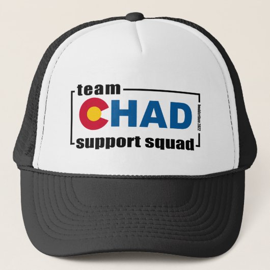 Team Chad- Trucker Hat Trucker Pet (Voorkant)
