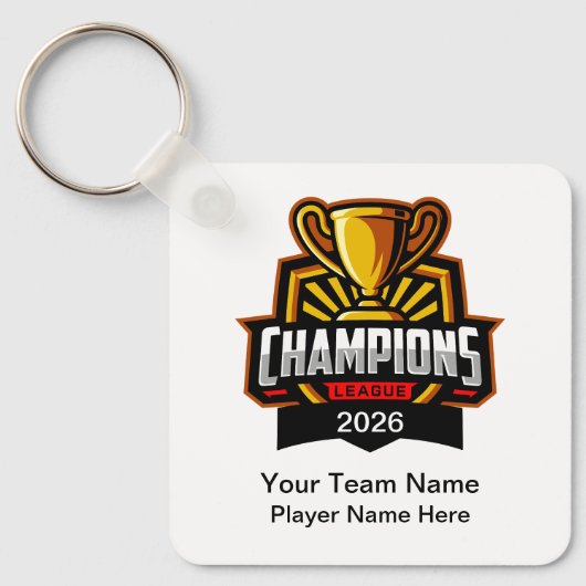 Team Championship Theme Bulk Custom Keychains Sleutelhanger (Voorkant)