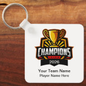 Team Championship Theme Bulk Custom Keychains Sleutelhanger (Voorkant)