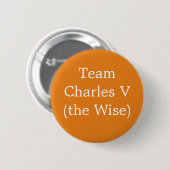 Team Charles V (de Wijs) Ronde Button 5,7 Cm (Voorkant /achterkant)