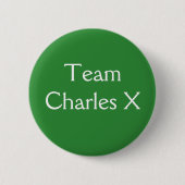 Team Charles X Ronde Button 5,7 Cm (Voorkant)