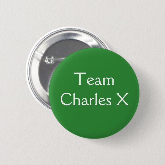 Team Charles X Ronde Button 5,7 Cm (Voorkant /achterkant)