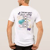 Team Cherokee Onbreekbare Tour Heren T-shirt (Wit) (Achterkant)