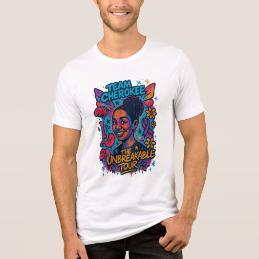 Team Cherokee Onbreekbare Tour Heren T-shirt (Wit) (Voorkant)