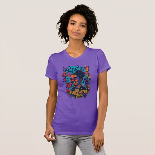 Team Cherokee Unbreakable Tour Women's Slim Tee  T-shirt (Voorkant volledig)