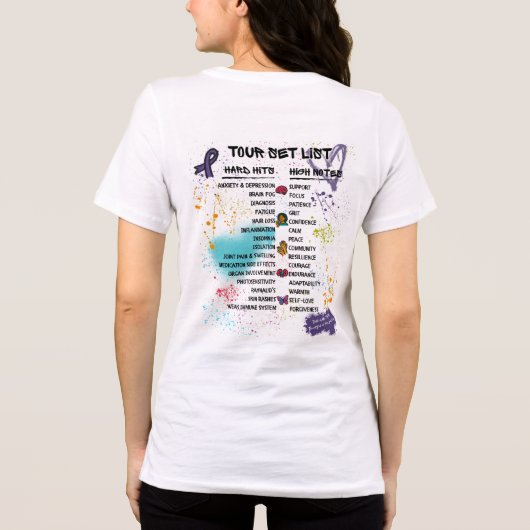 Team Cherokee Unbreakable Tour Women's Tee (White) Tri-Blend Shirt (Achterkant)