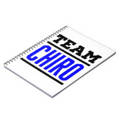Team Chiro Chiropractor Chiropractic Squad Notitieboek (Linkerzijde)
