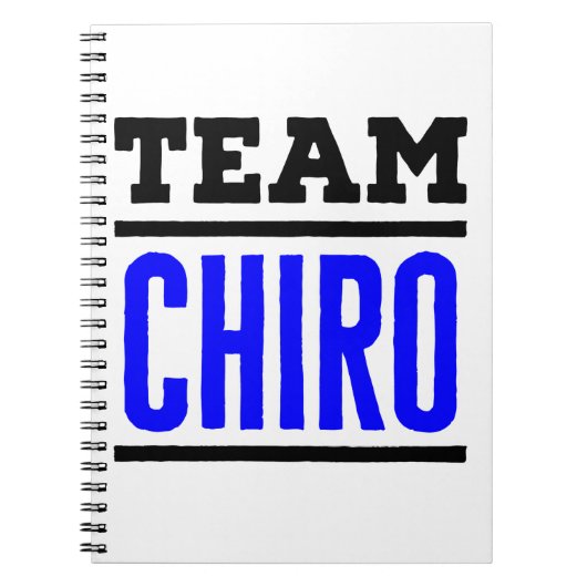 Team Chiro Chiropractor Chiropractic Squad Notitieboek (Voorkant)