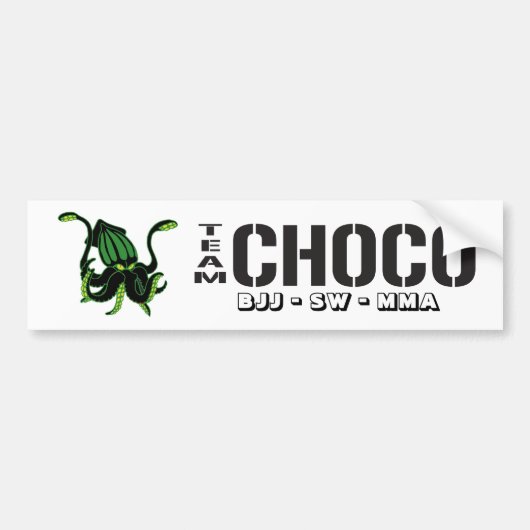 Team-Choco-Bumperstickers Bumpersticker (Voorkant)