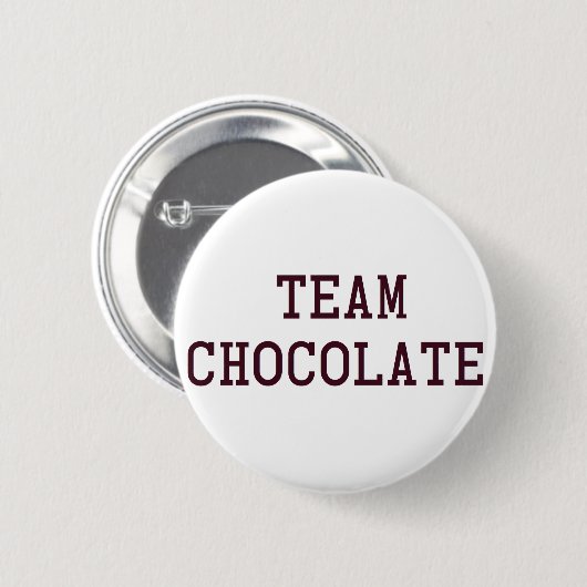 Team Chocolade Ronde Button 5,7 Cm (Voorkant /achterkant)
