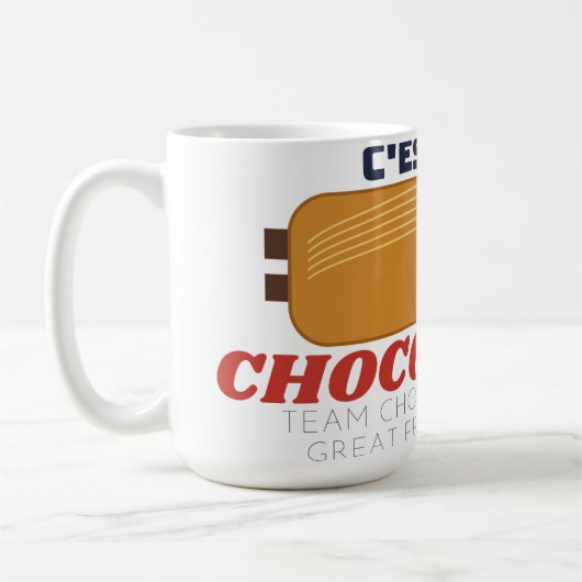 Team Chocolatine Franse Chocolatine-discussie Mok (Links)