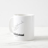 Team Cholesterol (Cholesterol Chemical Molecule) Koffiemok (Voorkant links)