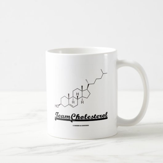 Team Cholesterol (Cholesterol Chemical Molecule) Koffiemok (Rechts)