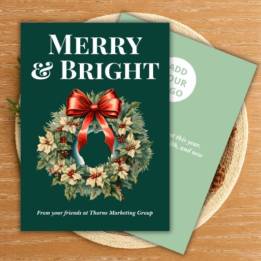 Team Christmas Card in Green Feestdagenkaart