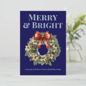 Team Christmas Kaart bij de marine (Staand voorkant)