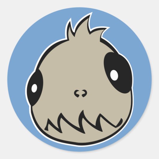 Team Chupacabra Ronde Sticker (Voorkant)