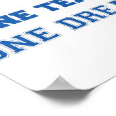 Team citeert Één Team één Dream Football Poster (Hoek)