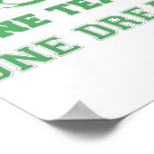 Team citeert Één Team één Dream Voetbal Poster (Hoek)