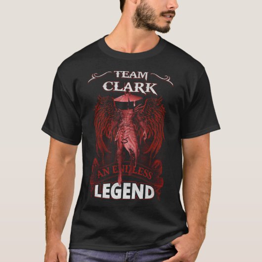 Team CLARK - Een eindeloze LEGEND T-shirt (Voorkant)