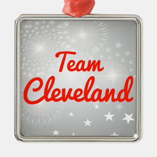 Team Cleveland Metalen Ornament (Voorkant)