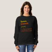Team Coach Definitie Teamleider Humor Groep 1 Trui (Voorkant volledig)