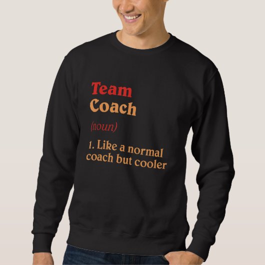 Team Coach Definitie Teamleider Humor Groep SP Trui (Voorkant)