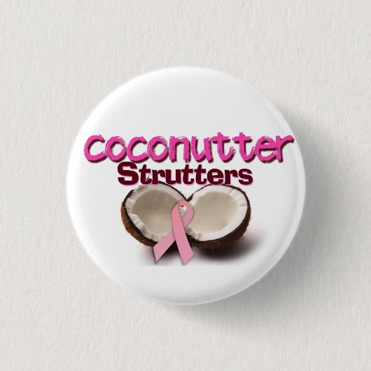 Team Coconutter Strutters Ronde Button 3,2 Cm (Voorkant)