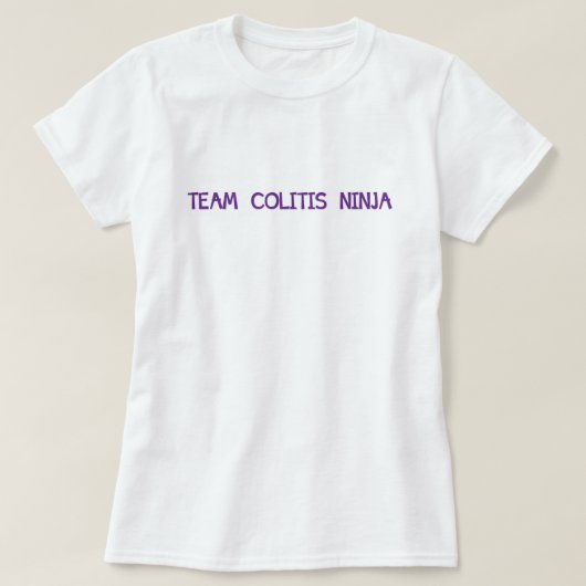 Team Colitis Ninja TAKE STEPS t-shirt (Design voorkant)