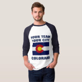 Team Colorado State Flag Raglan T-shirt (Voorkant volledig)