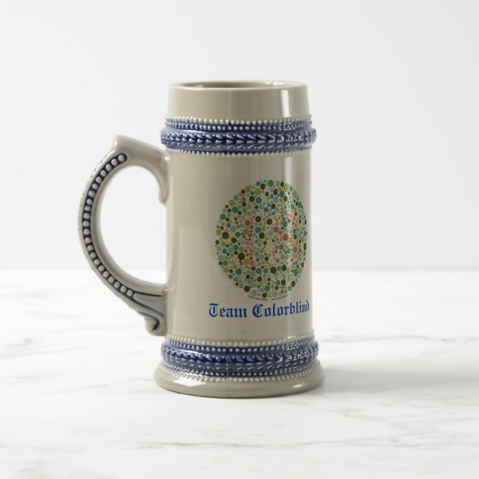 Team Colorblind Beer Stein Bierpul (Links)