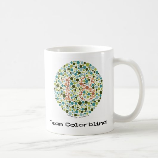 Team Colorblind Coffee-Mok Koffiemok (Rechts)