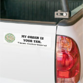 Team Colorblind: Mijn groen is jouw bruine Bumpersticker (Op Truck)