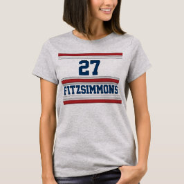 Team Colors Spirit Draag Red White Blue T-shirt