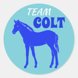 "Team Colt" Koolt Gender onthullen Ronde Sticker