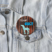 "Team Colt" Roze Gender onthullen Ronde Button 7,6 Cm (In situ)