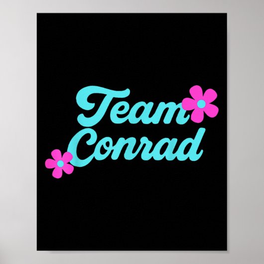 Team Conrad Floral Poster (Voorkant)