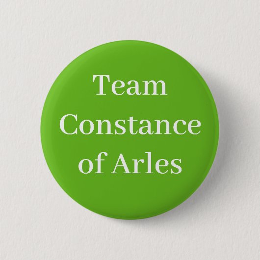 Team Constance of Arles, Queen of France Ronde Button 5,7 Cm (Voorkant)