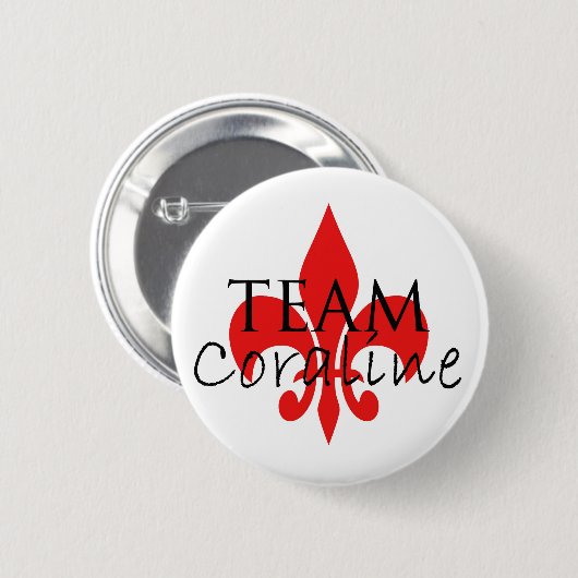 Team Coraline Button (Voorkant /achterkant)