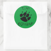 Team Cougar Ronde Sticker (Tas)