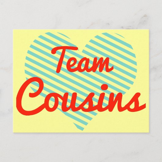 Team Cousins Briefkaart (Voorkant)